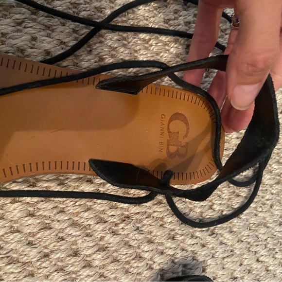 Gianni Bini Black Strappy Sandals - Picture 3 of 5